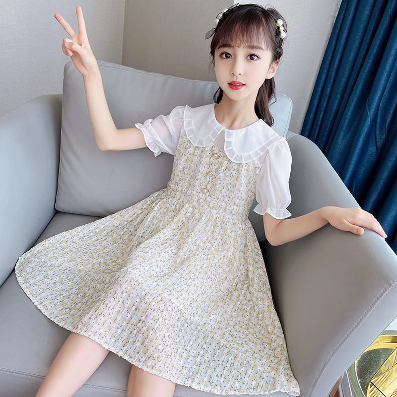 5小孩4女童女孩穿的6公主裙子8衣服9连衣裙洋气十岁7夏天12夏季0691