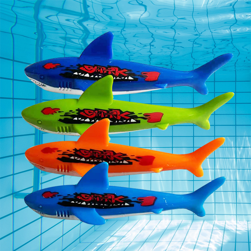外贸潜水鲨鱼雷玩具鱼雷儿童游泳池训练潜水鱼雷儿童玩具套装