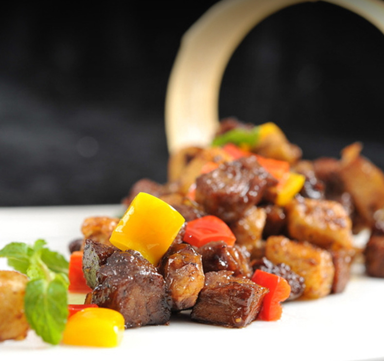 厨宝 雪花牛仔粒 腌制生牛肉粒酒店餐厅食堂300g