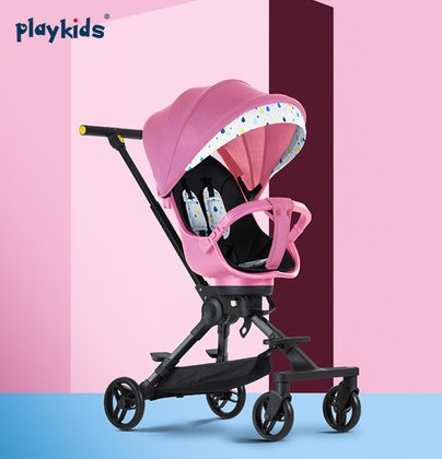 playkids普洛可x3溜娃神器婴儿手推车双向折叠超轻高