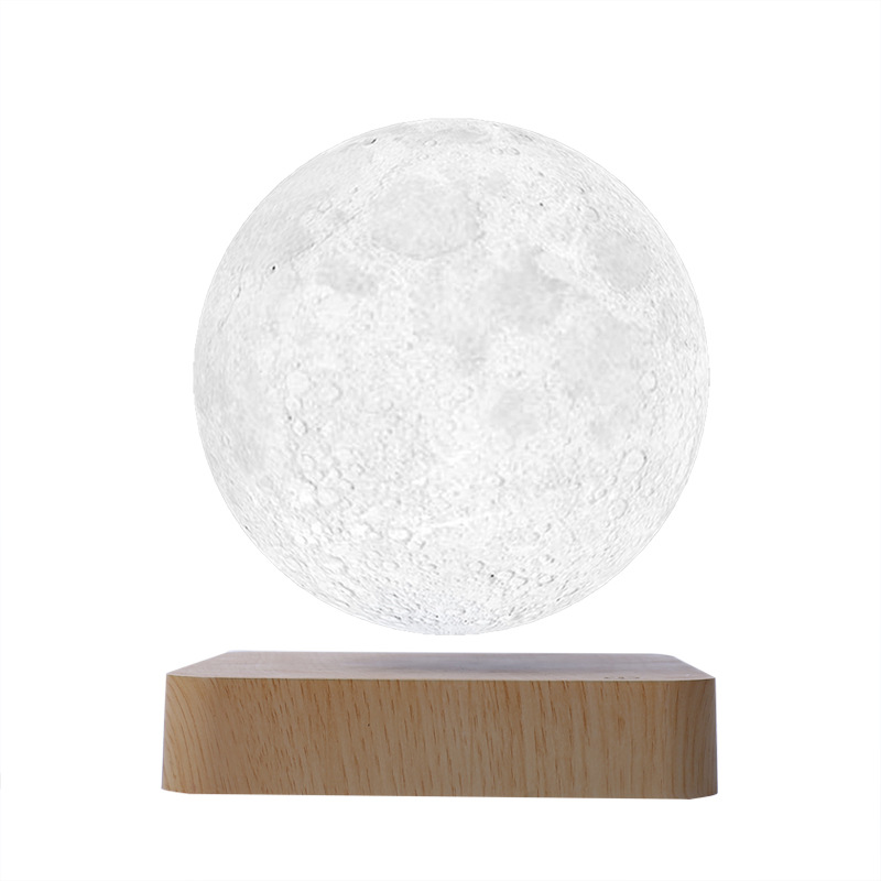 Table Lamp Atmosphere Bedside Lamp Creative Gift Light Luxury Crafts Small Night Lamp Magnetic Suspension Moon Light Mid-Autumn Festival Gift