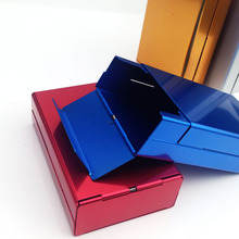 滑盖烟盒20支装超薄推拉自动弹盖金属铝合金来福烟盒个性刻字礼品