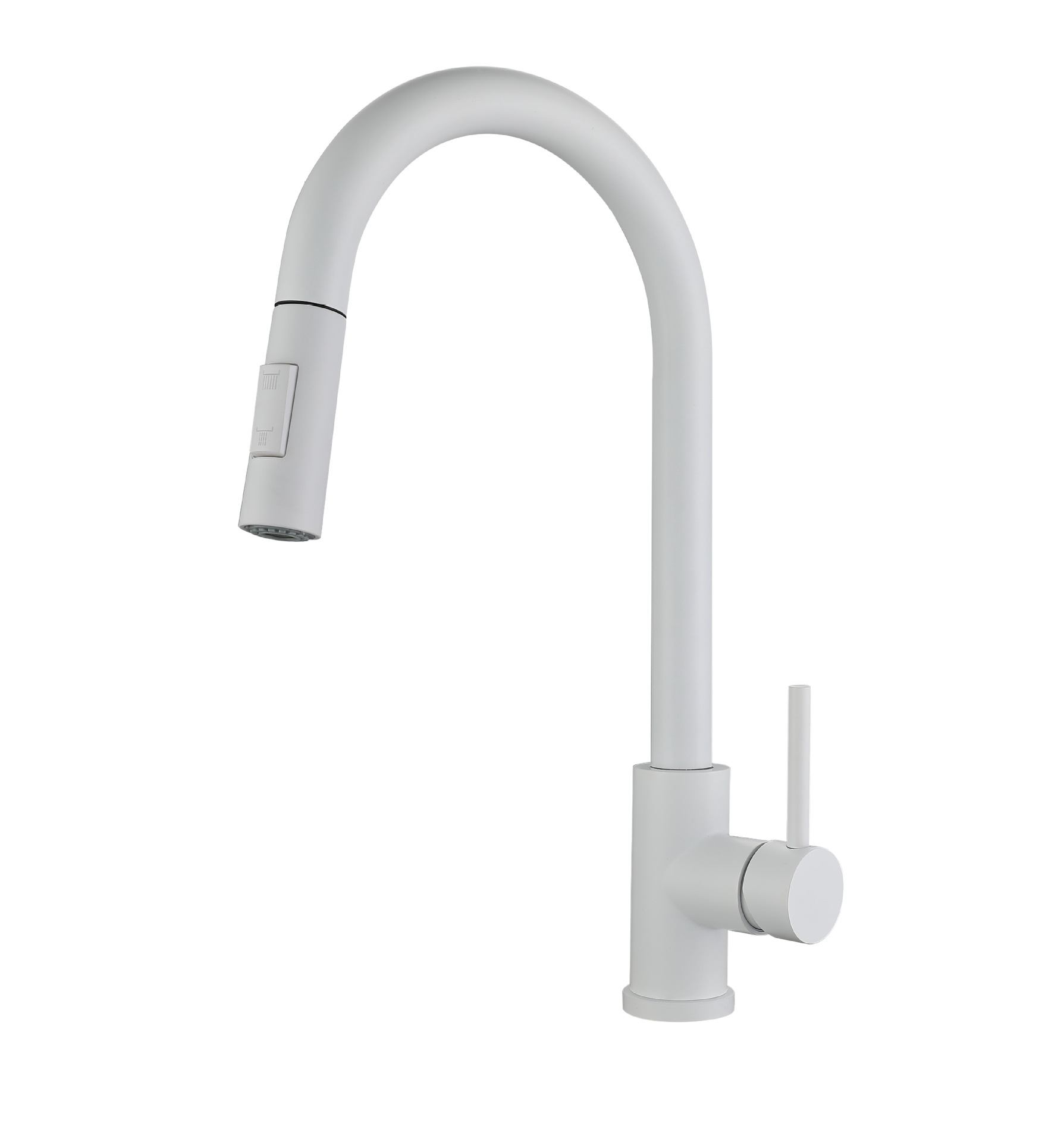 Foreign Trade Cross-Border White Oats Pull-out Kitchen Tap Washing Basin Sink Rotating Kitchen Faucet