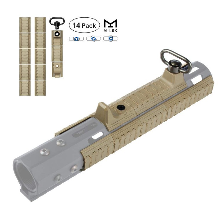 mgpcqb mlok keymod护木阻手导轨 tactical nylon han套装mlok