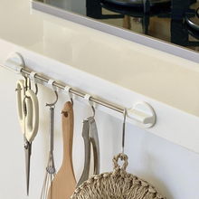 卡饰方5管挂钩超市展示横杆挂钩摆地摊货架挂勾方通2品配件挂钩子