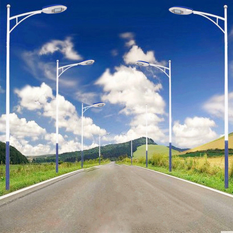 批发户外5米6米7米防水led新农村市政工程道路照明单臂路灯
