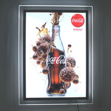 长方形招牌广告亚克力灯箱LED水晶灯箱奶茶店壁挂式超薄灯箱