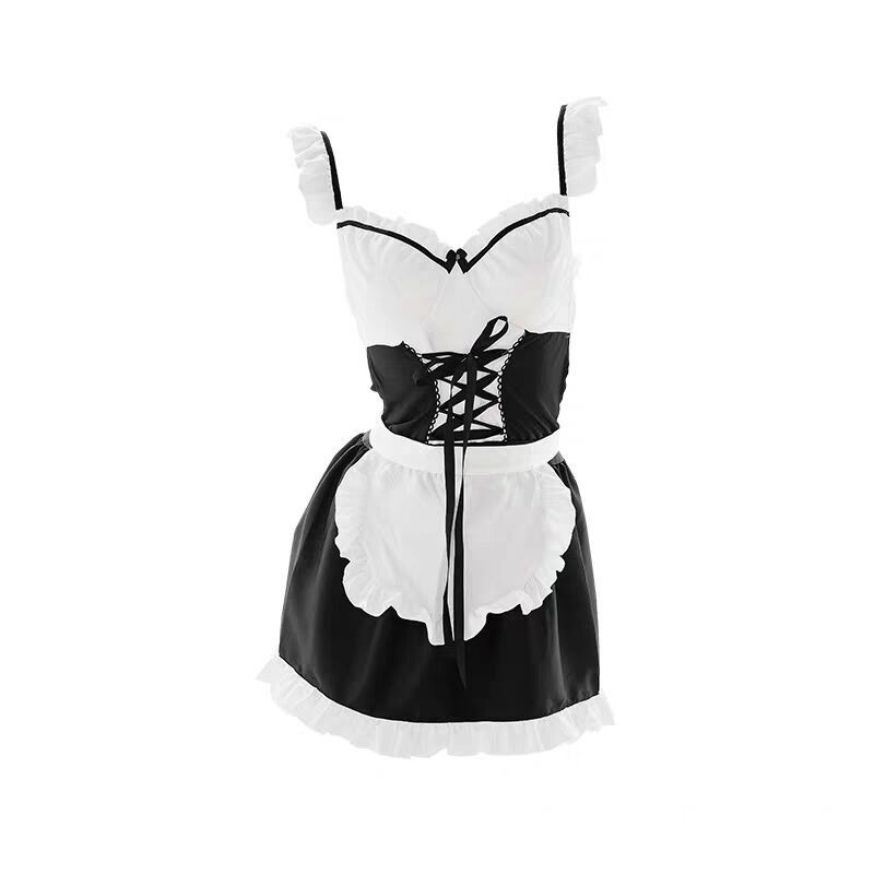 Sexy Lingerie Sexy plus Size Maid Costume Uniform Temptation Sexy Suit 100.00kg Open File Free off Small Breast Size Exaggerating Bra