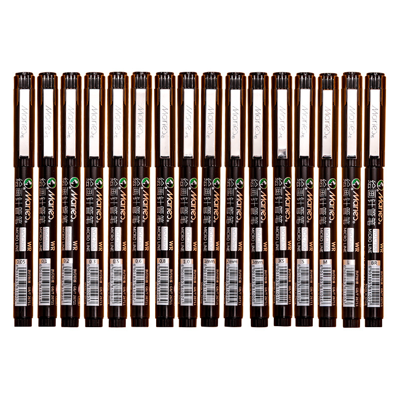 马利牌针管笔手绘勾线笔0.05mm墨线勾边及细动漫美术绘图笔简笔画