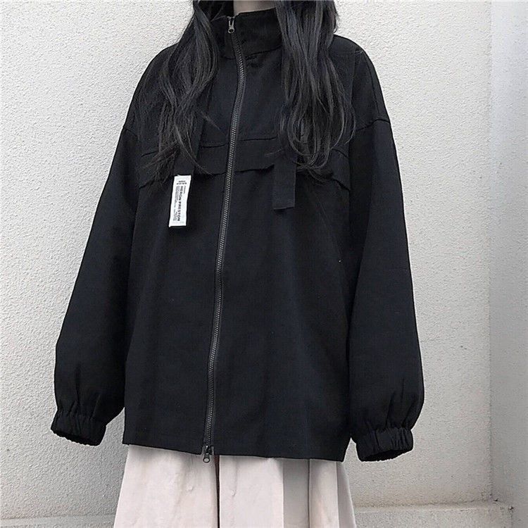 6602【官图】单/双层,高克重酷丝棉货源稳定工装外套女韩版宽松