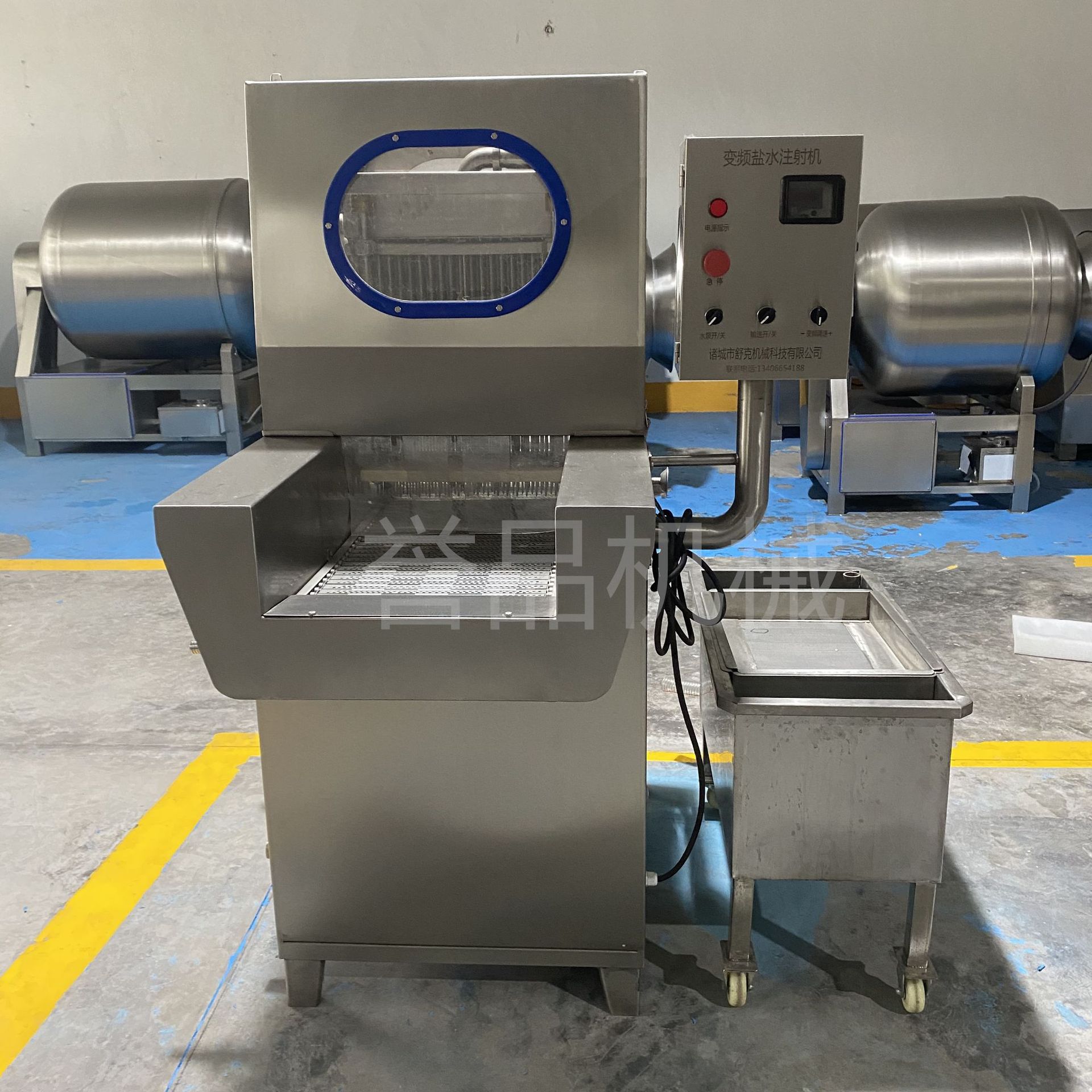 鸡腿盐水注射机 五花肉全自动注射机 肉类快速腌制盐水注射机48针