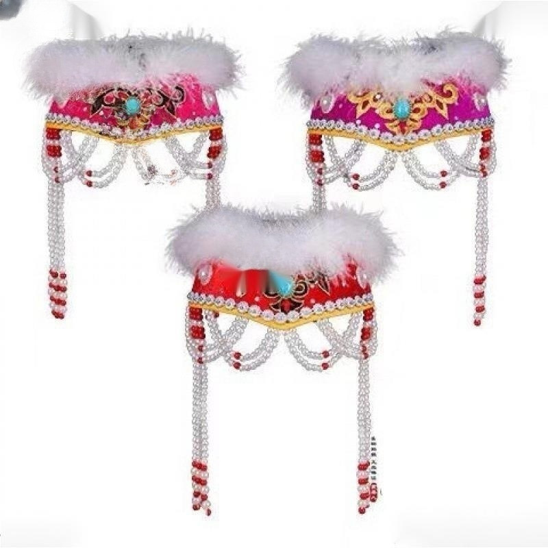 冠帽香妃帽女童公主帽儿童格格帽蒙古帽帽舞蹈头饰景区热卖-阿里巴巴