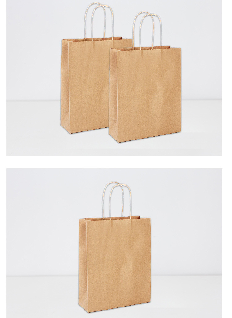 外贸礼物袋子礼物包装袋牛皮袋收纳盒圣诞节牛皮纸袋批发15*23*6