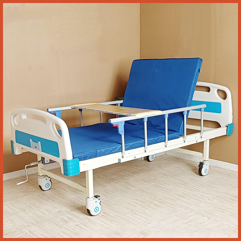 厂家直供医疗病床 家用老人手动单双摇床 带便孔养老院家用护理床