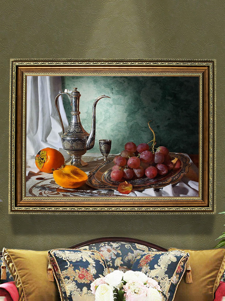 油画画框外框架数字油画装裱大尺寸定制欧式复古相框定做创意挂墙