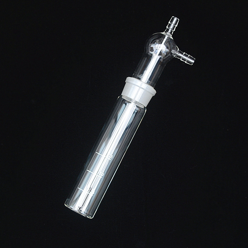 透明棕色硫酸雾采样枪适用采样瓶 75ml玻璃检测吸收瓶废气冲击瓶