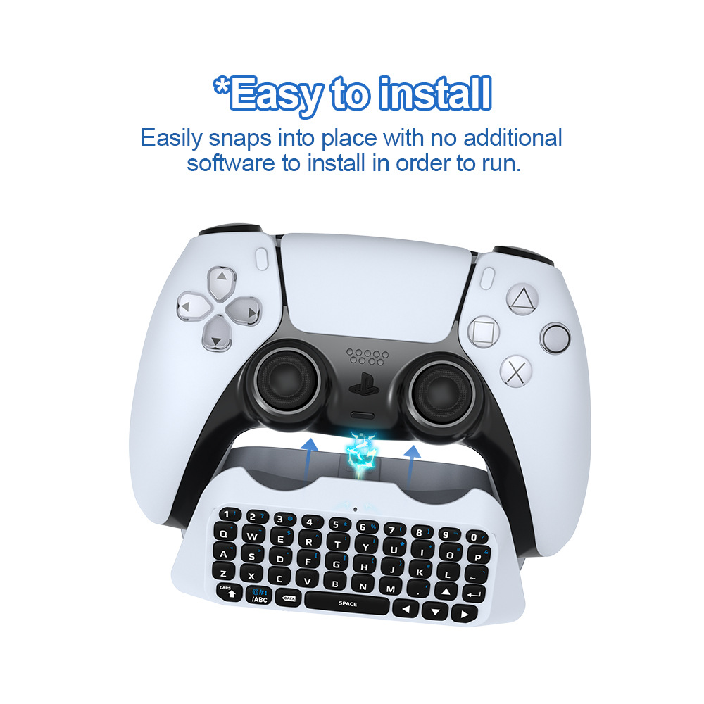 Ps5 Handle Bluetooth Wireless Keyboard Ps5 Bluetooth External Keyboard Ps5 Handle Chat Voice Bluetooth Keyboard