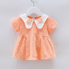 女宝宝0-1-2-3夏装女童裙子婴儿衣服连衣裙公主洋气韩版5-6个月9