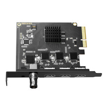 4路SDI+HDMI视频采集卡PCI-E X4转SDI+3口HDMI采集卡直播录制器4K