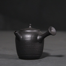 日式粗陶手抓仿古侧把壶窑变烧茶壶过滤泡茶壶单壶小茶壶功夫茶具