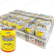 整件韩国进口米汁Paldo甜米露238毫升*24罐 韩式植物饮料甘米露