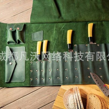 跨境亚马逊皮维京厨师卷皮收纳袋工具包刀螺丝刀中世纪工具收纳袋