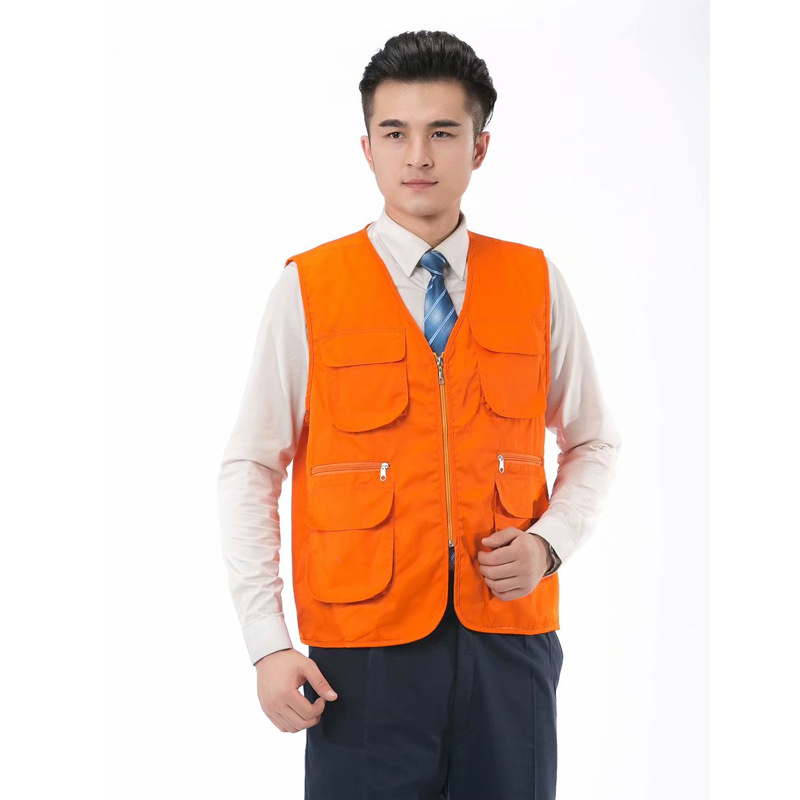 Advertising Vest Customized Volunteer Vest Vest Multi-Pocket Vest Printed Logo