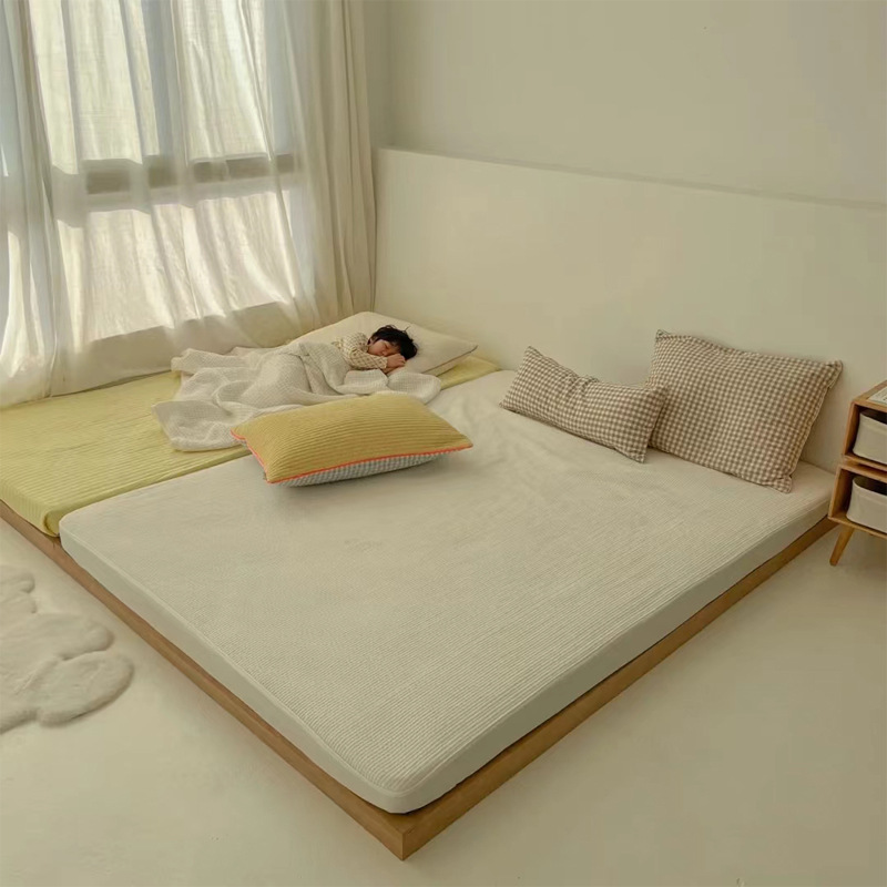 批发日式地台床全实木榻榻米宝宝落地双人床低矮床子母床儿童床地