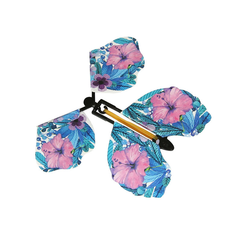 2019创意会飞的蝴蝶彩色魔术纸蝴蝶新奇魔幻蝴蝶儿童魔术道具玩具