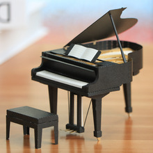 钢琴手工diy乐器3D解压玩具无需裁剪立体拼图模型书桌摆件礼物