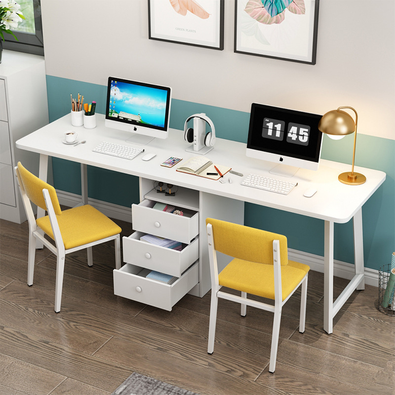 双胞胎书桌双人儿童学习桌家用学生学写字桌情侣桌子电脑电竞桌