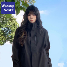 WASSUP正品冲锋衣男女户外进藏旅行三合一外套可拆卸防风防水夹克