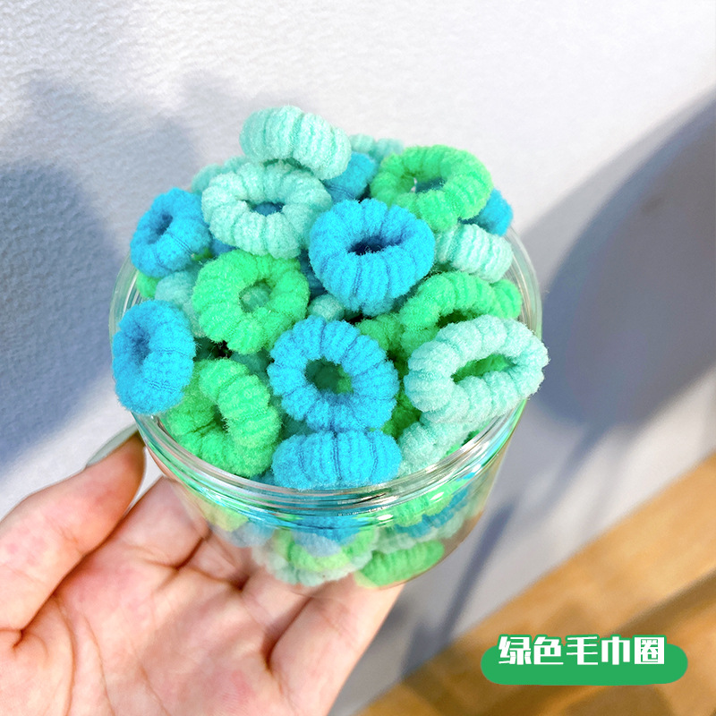 Children's Rubber Band Baby Hair Band Tie Hair Small Rubber Band Towel Ring Does Not Hurt Hair Elastic Girls Hair Rope Hair Accessories