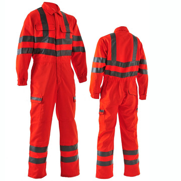 coverall阻燃防火连体服抢险救援服森林防火大红色工作服工厂定制