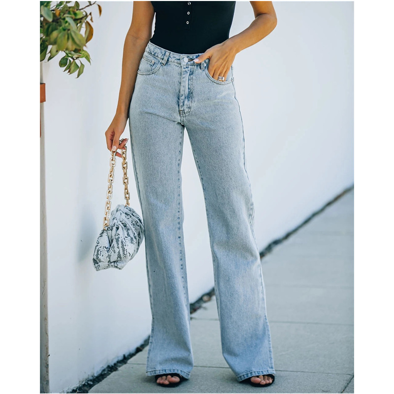 fashion women jeans europe casual ladies denim pants女牛仔裤
