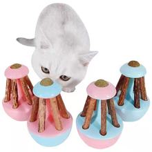 亚马逊跨境新品猫咪玩具送替换猫薄荷球木天蓼不倒翁猫咪玩具