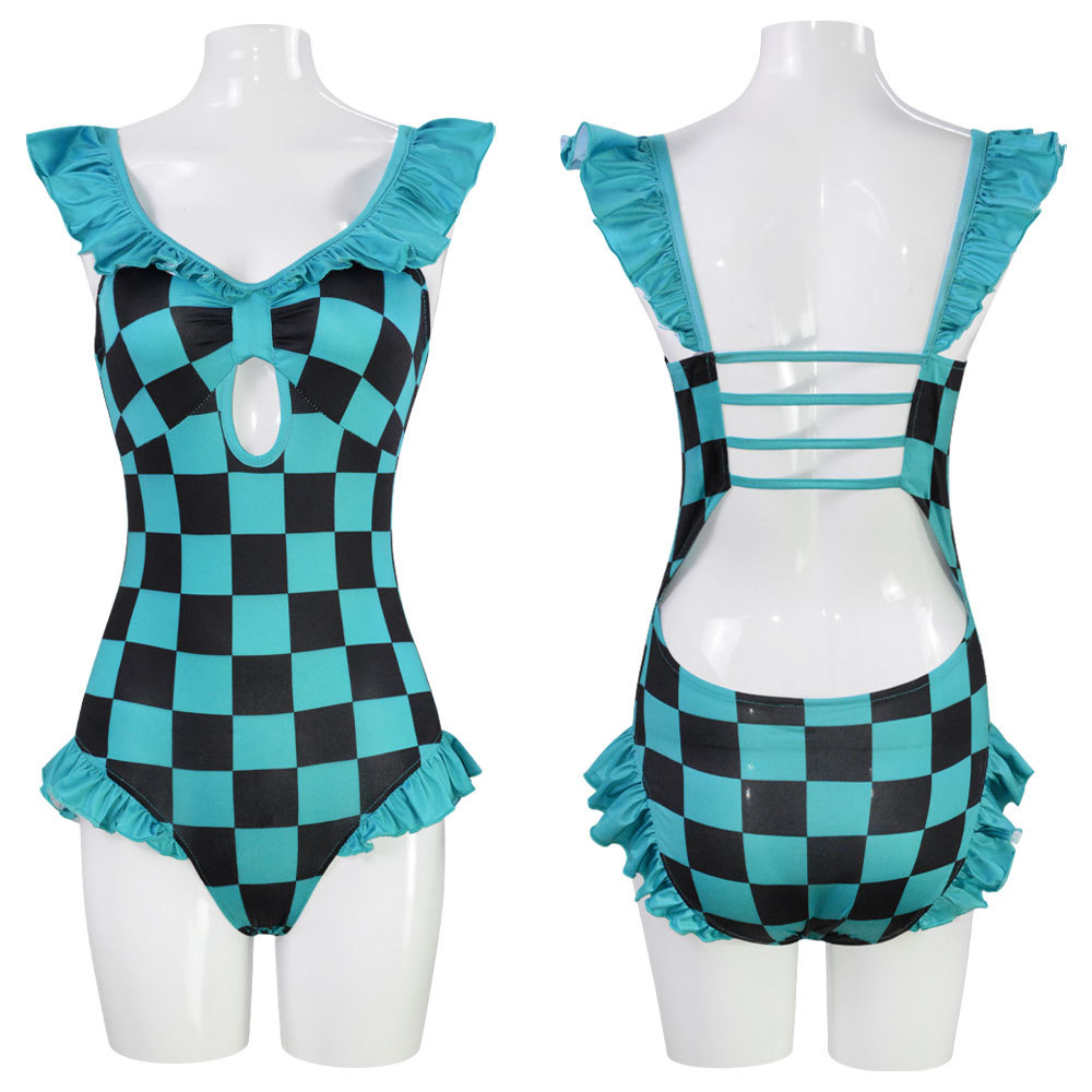 鬼灭之刃泳衣 炭治郎 祢豆子 我妻善逸 蝴蝶忍比基尼cos服工厂