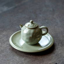 洒金汝窑手工色釉陶瓷茶壶泡茶喝茶家用创意茶水壶泡茶器功夫茶具
