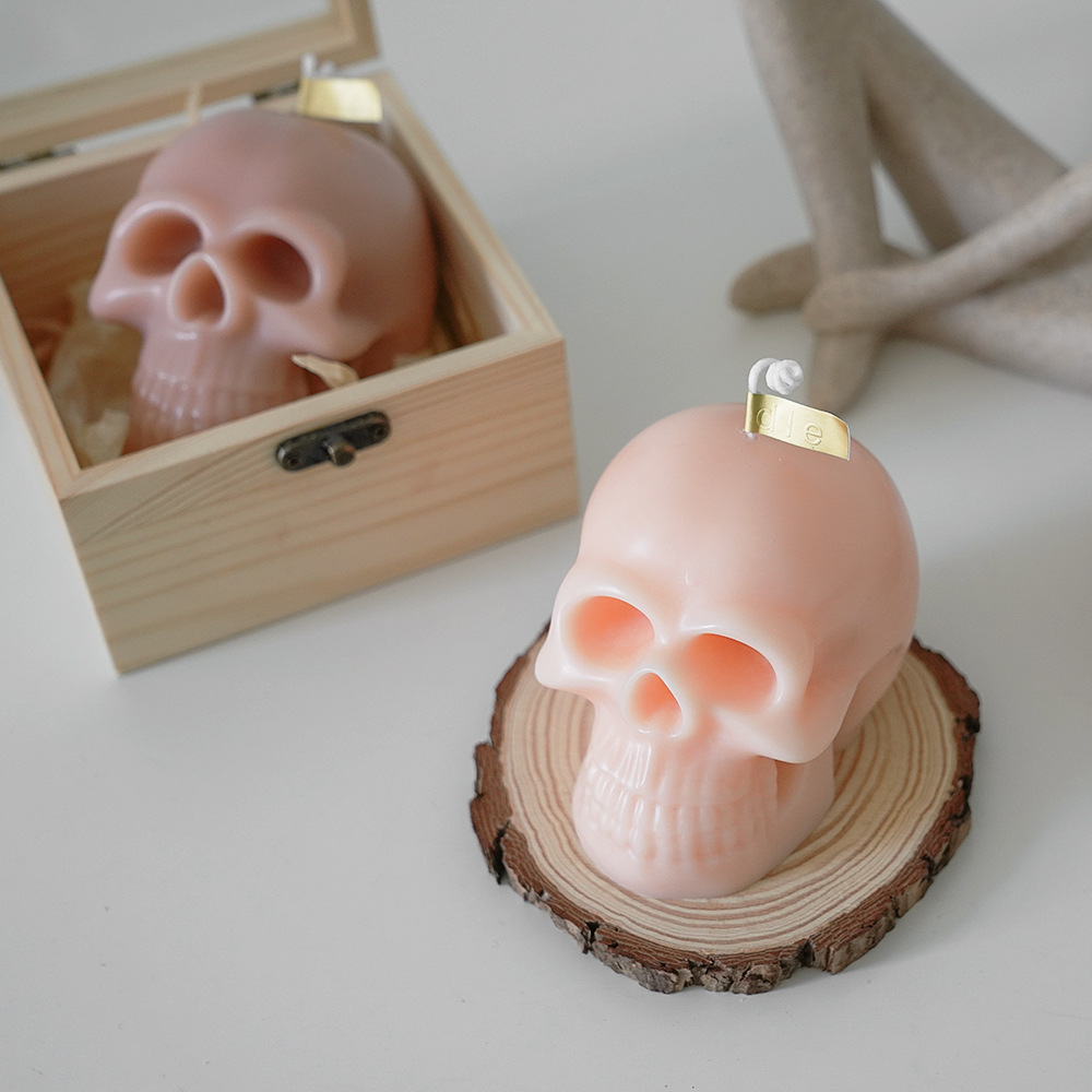 Halloween Skull Aromatherapy Candle Wholesale Soy Wax Handmade Skull Candle Creative Aromatherapy Gift Box