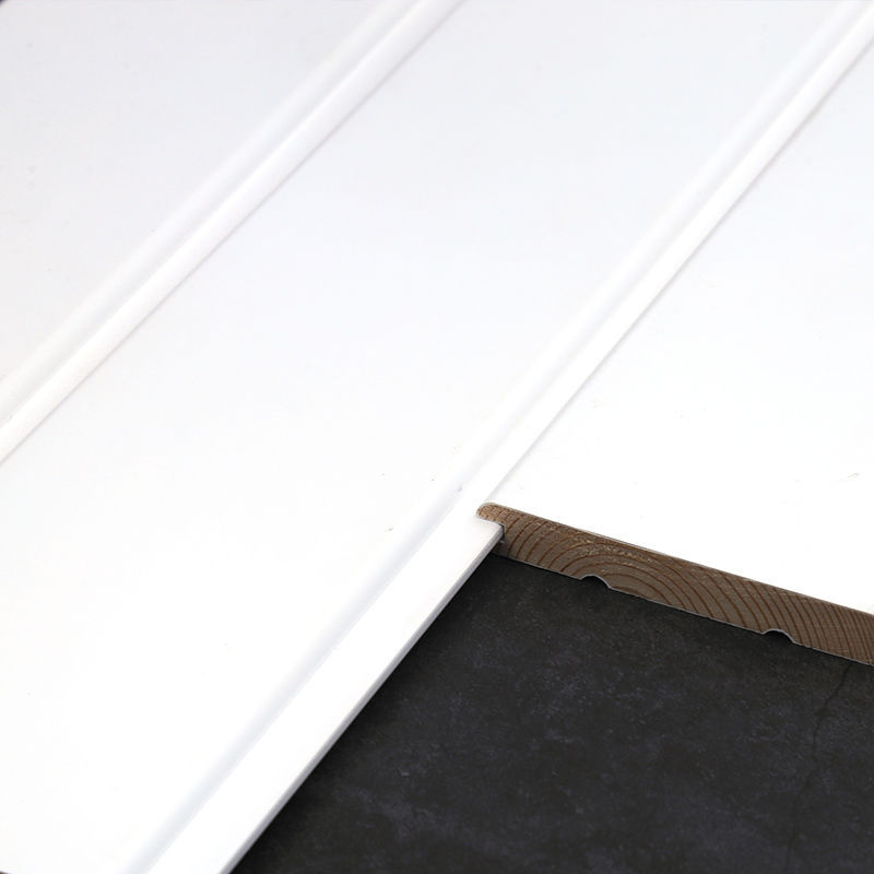 桑拿板白色板烤漆实木免漆扣板幼儿园楼梯电视背景墙裙护墙板跨境