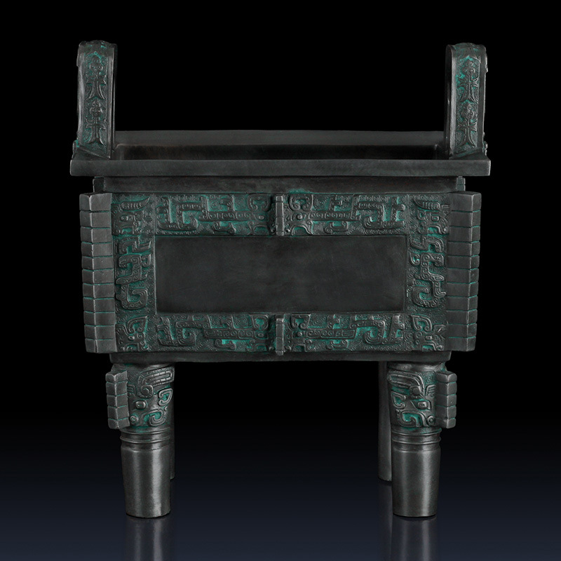 铜鼎摆件纯铜青铜鼎铜方鼎司母戊鼎办公室客厅装饰品开业礼品