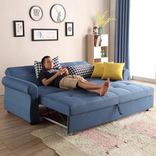 折叠沙发床坐卧两用客厅小户型懒人沙发多功能乳胶布艺午休沙发床