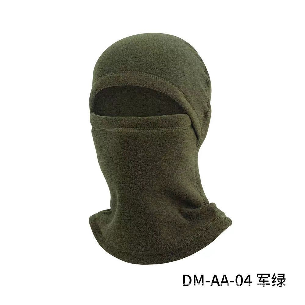 Autumn and Winter Polar Fleece Thermal Sleeve Cap Cross-Border Integrated Mask Scarf Riding Sports Windproof Cold-Proof Ski Hat