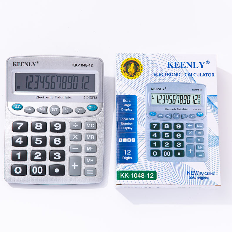 Large Screen Button Business Finance Office Dedicated Desktop 12-Bit Calculator Factory Direct Sales Wholesale