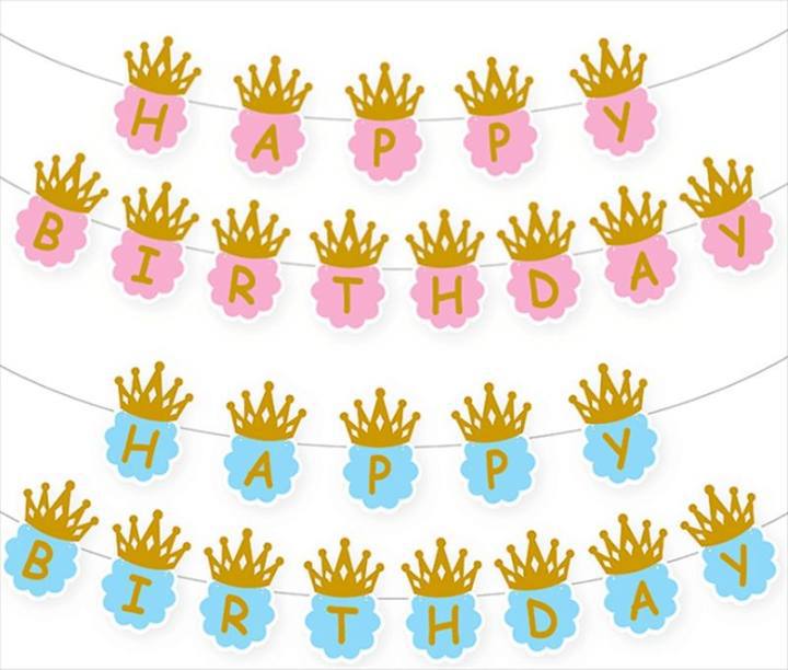 Felt Birthday Pulling Banner Party Dress up Supplies Children's Baby Full-Year Background Wall Props Decoration Scene Layout