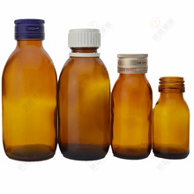 批发棕色糖浆瓶 茶色避光糖浆玻璃瓶 20ml-500ml钠钙玻璃药瓶