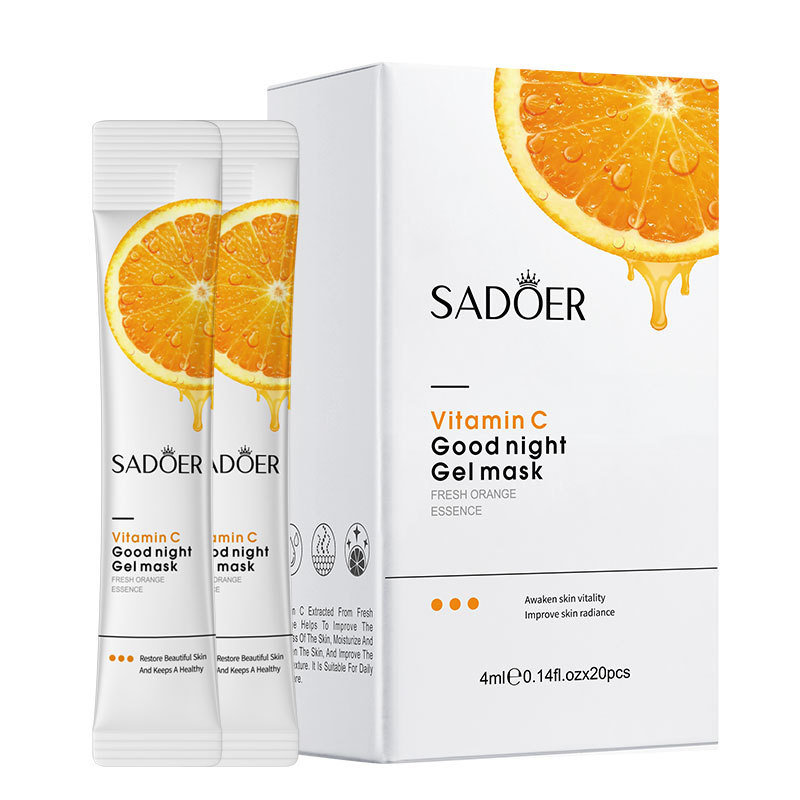 English Vitamin C Skin Care Products Sadoer Vitamin Collagen Firming Sleeping Mask Hydrating Mask Cross-Border Foreign Trade Factory Wholesale