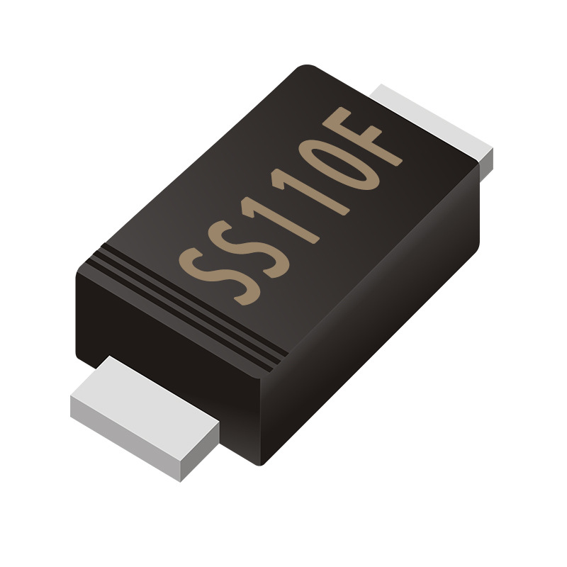 ss110f smaf肖特基二极管ss110足参数1a100v超薄贴片二极管大芯