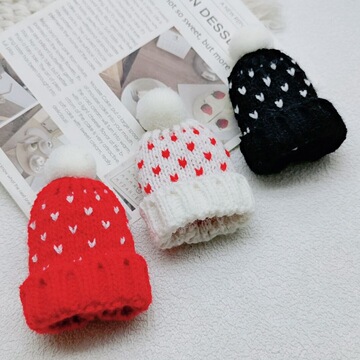 毛线针织小帽子 服装辅料装饰diy配件韩版迷你饰品玩具装饰