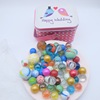 Reminiscence Toys Colorful Marbles Iron box children gift Toys Glass ball decorate Glass bead Manufactor Direct selling